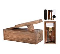 Wood Wooden Boot Cleaning Set and Box FSC 100%