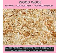 Wood Wool Packaging Hamper Fill Filling Gift Basket Shred WoodWool Pets (2kg Wood Wool)