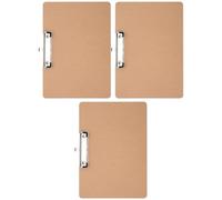 Wood Writing Clipboard 3pcs Portable Hardboard for Document
