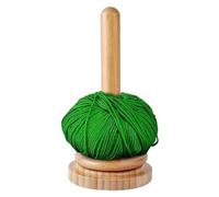 Wood Yarn Holder - Stable Yarn Ball Dispenser | Rotatable Magnetic Levitation Yarn Ball Storage | Wool Skein Cord Organizer | Wooden Yarn Spinner | Wool Ball Holder Yarn Winder For Crocheting Knitting
