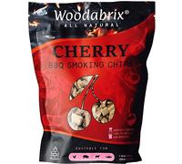 Woodabrix Cherry Wood Chips I BBQ Wood Chips are suitable for Charcoal, Gas and BBQ/Smoker I 100% Natural and Eco-friendly I 800 grams (3.2 Litre / 195 cu in)