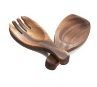 Woodard & Charles Acacia Wood Salad Hands Servers, 7 3/8" x 3 1/8"
