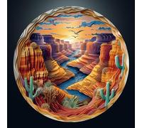 WOODBESTS Jigsaw Puzzles for Adults 1000 - Sunrise Canyon