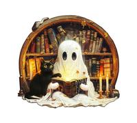 WOODBESTS Wooden Puzzles for Adults, Black Cat Tales Wooden Jigsaw Puzzles, Unique Shape Cut Wood Adult Puzzle, Christmas Birthday Gifts for Puzzle Lover (L, 34 x 31.1 cm, 275 pcs)