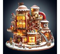 WOODBESTS Wooden Puzzles for Adults, Coffee Workshop Wooden Puzzle, Irregular Unique Puzzles, Beautiful Gifts for Puzzle Lovers (13.4 * 13.3in 250pcs)