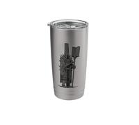 Woodblock Warrior Samurai Armor Dark Art Print Stainless Steel Insulated Tumbler