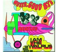 WOODBRASS CLUB Magneto Beatles Motivo:Hello Goodbye - 7,6 cm x 7,6 cm Magnets