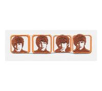 WOODBRASS CLUB Parche Beatles Motivo: Heads - 10,5 cm x 3 cm Patches