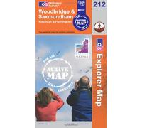 Woodbridge and Saxmundham: Sheet 212 (OS Explorer Map Active)