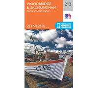 Woodbridge & Saxmundham Map | Aldeburgh & Framlingham | Ordnance Survey | OS Explorer Map 212 | England | Walks | Hiking | Maps | Adventure