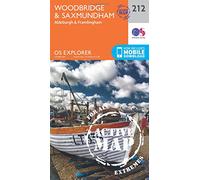 Woodbridge & Saxmundham Map | Weatherproof | Aldeburgh & Framlingham | Ordnance Survey | OS Explorer Active Map 212 | England | Walks | Hiking | Maps | Adventure