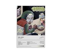 WOODBU Mf Doom Poster Mm Food Album Cover Posters Canvas Art Poster Bedroom Decor Posters 16x24inch(40x60cm)