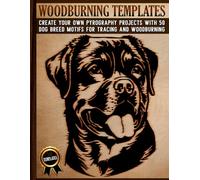 Woodburning Templates: Pyrography Desings for Tracing and Wood Burning - Creative Dog Breed Motifs