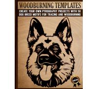 Woodburning Templates: Pyrography Patterns for Tracing and Wood Burning - Creative Dog Breed Designs