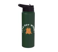 Woodchopping Lover Logger Axeman Lumberman I've Got Wood Stainless Steel Insulated Water Bottle