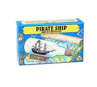 Woodcrafter Kits Pirate Ship in a Bottle Kit - Includes All Parts to Create a Mini Ship in a Bottle - Very Challenging, are You up for It?