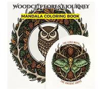 WOODCUT FOREST JOURNEY: MANDALA COLORING BOOK