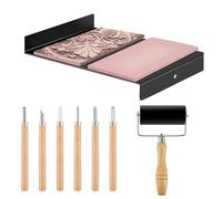 Woodcut Printing Tools, Linoleum Carving Tools - Woodcut Carving Tool Set with Pen | Block Printing Tool Kit, Craft Accessories for Carving Lovers, Art Students and Artists