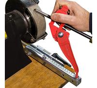 Woodcut Tools Tru-Grind Original Turning Tool Sharpener System including a Jig to Sharpen all Woodturning Tools up to 1-1/2" with Base Slide for Lathe Woodturning Tools