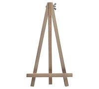 WooDeeDoo (2 Pcs.) Small Wooden Table Top Easel | 25 cm | Solid Beech Wood Desk Art Canvas Display Stand for Name Wedding Cards Pictures Photos Crafts up to A4
