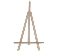 WooDeeDoo (3 Pcs.) Large Wooden Table Top LUX Easel | 45 cm | Deep Holder | Solid Beech Wood Desk Art Canvas Display Stand for Cards Pictures Photos Crafts up to 35 cm