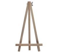 WooDeeDoo (3 Pcs.) Small Wooden Table Top Easel | 25 cm | Solid Beech Wood Desk Art Canvas Display Stand for Name Wedding Cards Pictures Photos Crafts up to A4