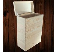 Woodeedoo 4 Tier Long Wooden Storage Box Tower With Lid For Slim Shelf Kitchen Studio Or Utility Column Use 40 X 20 X 53.5 Cm