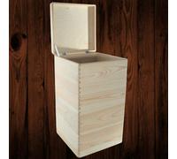 Woodeedoo 4 Tier Square Wooden Box Tower With Lid Stackable Crate Storage For Bedroom Entryway Or Cube Shelving 30X30X53.5 Cm