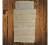 Woodeedoo 5 Tier Wooden Storage Unit Lid & Wheels Stackable Crates Tall Narrow Pine Organiser Bathroom Craft 40 X 20 X 71 Cm