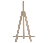 WooDeeDoo (6 Pcs.) Small Wooden Table Top LUX Easel | 25 cm | Deeper Holder Trim | Solid Beech Wood Desk Art Canvas Display Stand for Name Wedding Cards Pictures Photos Crafts up to A4
