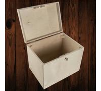 Woodeedoo Deep Lockable Wooden Storage Chest With Hinged Lid For Keepsakes Memory Organisation Craft Decoration 29 X 20 X 23 Cm