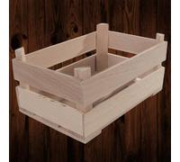 Woodeedoo Extra Small Decorative Wooden Crate Mini Gift Hamper Display Tray Decorative Storage Box 12.5X8.5X6Cm