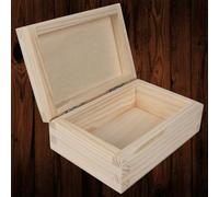 Woodeedoo Extra Small Rectangular Wooden Box For Trinkets Jewellery Keepsakes Crafts Gifts Plain Decorative Pine 11 X 8 X 4 Cm