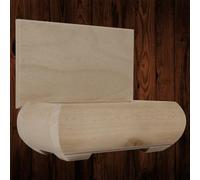 Woodeedoo Linden Wood Storage Box Ovoid Shape Wooden Crate Home Organiser Keepsake Trinket Box 14.5X9X6Cm