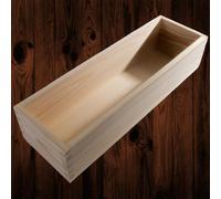 Woodeedoo Long Rectangular Pine Display Crate Lidless Wooden Box Base For Gift Presentation Or Home Styling 36 X 11.5 X 7.5 Cm