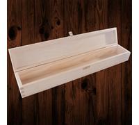 Woodeedoo Long Wooden Storage Box With Lid And Clasp For Knitting Needles Brushes Candle Storage Crafts Gifts 47 X 8 X 6 Cm