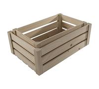 WooDeeDoo Nest of 2 Unfinished Wooden Storage Crates | M+L