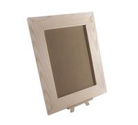 WooDeeDoo |Pack of 3| Unpainted Wood Picture Frame | Fits Photo 15x21 cm / 6x8.5 | Hanging Prints Display Glass Cover | Plain Blank Pine To Decorate