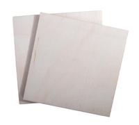 WooDeeDoo Square Blank Wooden Coasters | Pack of 2 | 10 x 10 cm Thickness 3 mm | Unfinished Plain Decorative DIY Craft Shapes | Tea Coffee Table Cup Mug Mat Slices