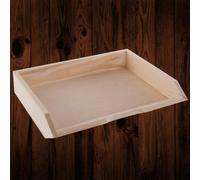 Woodeedoo Stackable Horizontal Wooden Letter Tray A4 Document Holder Paper Sorter For Desk Or Office 34 X 27 X 6 Cm