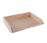 WooDeeDoo Stackable Wooden Letter Tray Horizontal A4 Paper Sorter Document Holder Desk Organiser Stationery Storage Magazine Rack for Home or Office