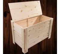 Woodeedoo Unfinished Wooden Extra Large Decorative Storage Chest With Hinged Lid For Bedding Treasures Toys Tools Box 77X40X50Cm
