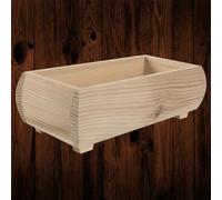 Woodeedoo Unfinished Wooden Herb Planter Box For Indoor Plant Pots Decorative Windowsill Use Or Diy To Decorate 20X10X6.5Cm