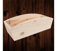 Woodeedoo Unfinished Wooden Wavy Edge Herb Planter Box For Kitchen Windowsill Indoor Decorative Use Or Diy 34X13X10Cm