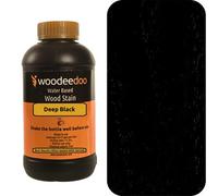 Woodeedoo Water-Based Wood Stain Dye - Deep Black - 1L - Ready To Use Quick Dry