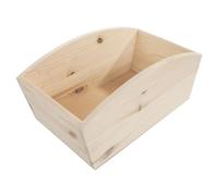 WooDeeDoo Wooden Herb Planter Box - Unfinished Pine Indoor Plant Pot with Wavy Edge - Decorative Rectangular Storage or DIY Flower Tray for Kitchen Windowsill - 28 x 16 x 12 cm