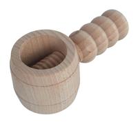 WooDeeDoo Wooden Nut Cracker Screw Press Walnut Cracking Tool - Beech Wood Barrel Style Manual Nutcracker 13 x 6 x 6 cm - Traditional Kitchen Gadget for Walnuts Hazelnuts