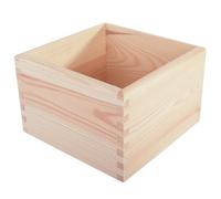 WooDeeDoo Wooden Open Storage Box - 20 × 20 × 13 cm