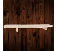 Woodeedoo Wooden Shelf With Brackets Wall Mounted Floating Hanging Photo Decorative Display Rack Unfinished Pine 90 X 18 X 1.5 Cm