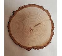 WooDeeDoo Wooden Slices Double-sided Sanded Log Tree Bark Ø 11-12 cm | Pack of 3 | Unfinished Round Blank Pieces Art & Crafts Discs Circles DIY Decoration